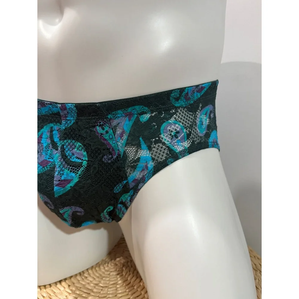 Cosabella Never Say Never Comfort Micro Brief Congo Paisley Lace Men's Size S